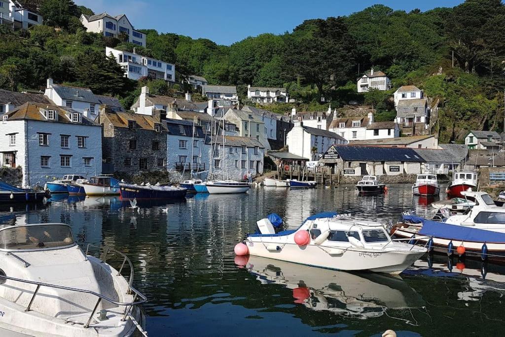 Bijou Coastal Apartment In Polperro With Hot Tub Onsite Parking Downhill Walk To Village Kültér fotó