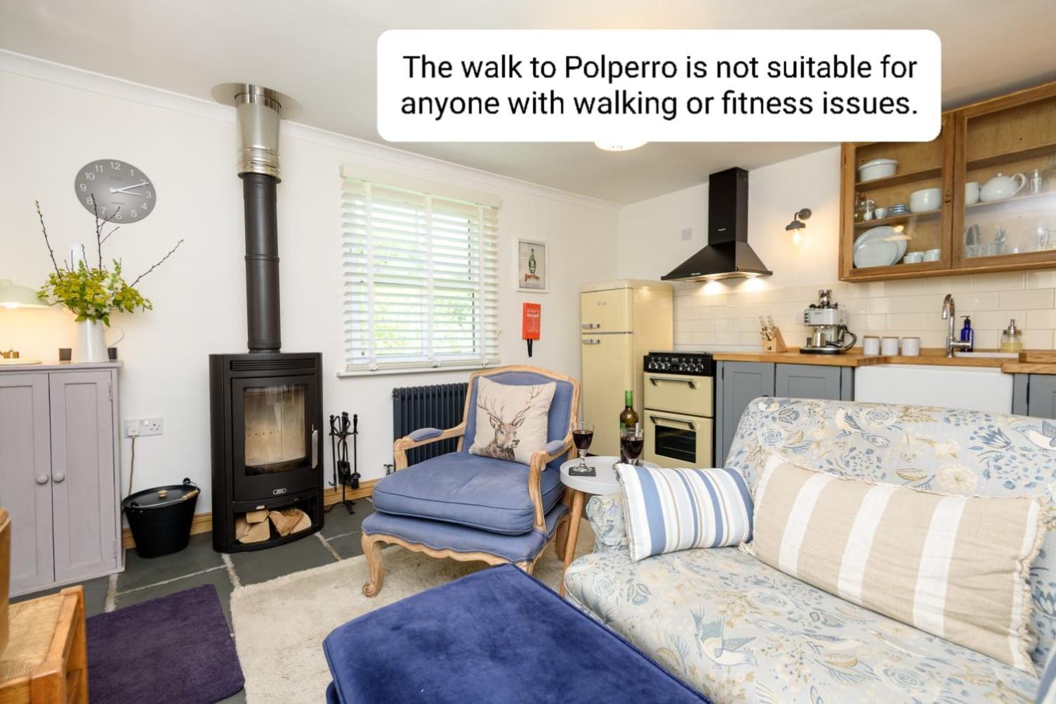Bijou Coastal Apartment In Polperro With Hot Tub Onsite Parking Downhill Walk To Village Kültér fotó